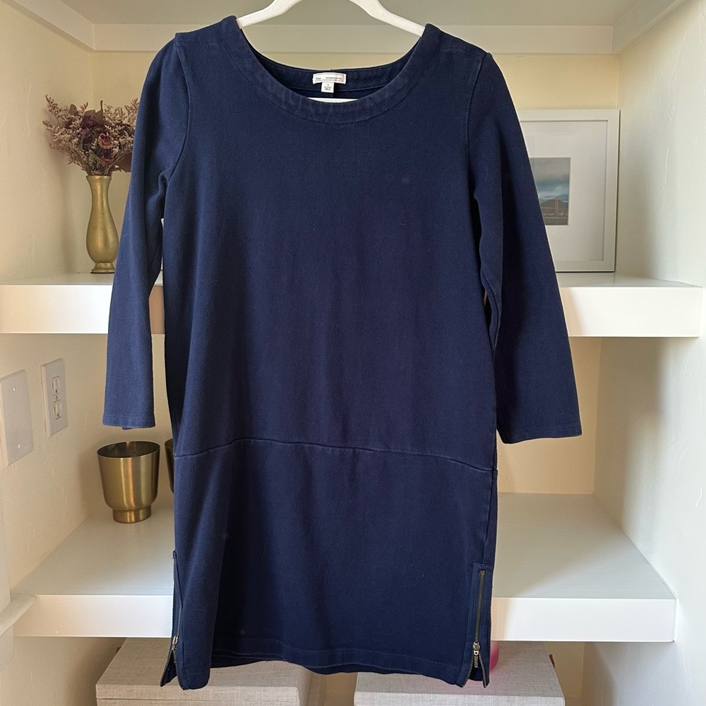 Dark Blue Gap 3/4 Sleeve Dress